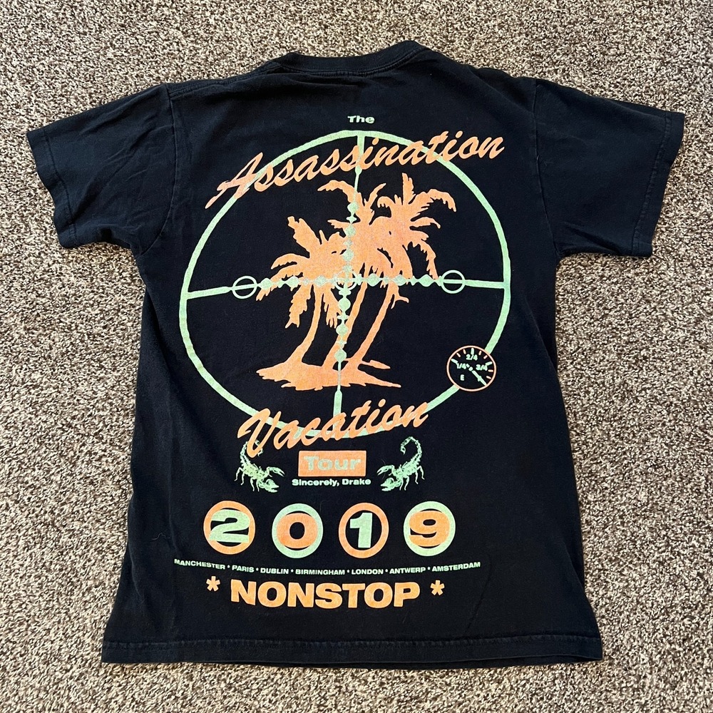 2019 Drake 'Assassination Vacation Coldblooded' T-shirt Size Small World Tour